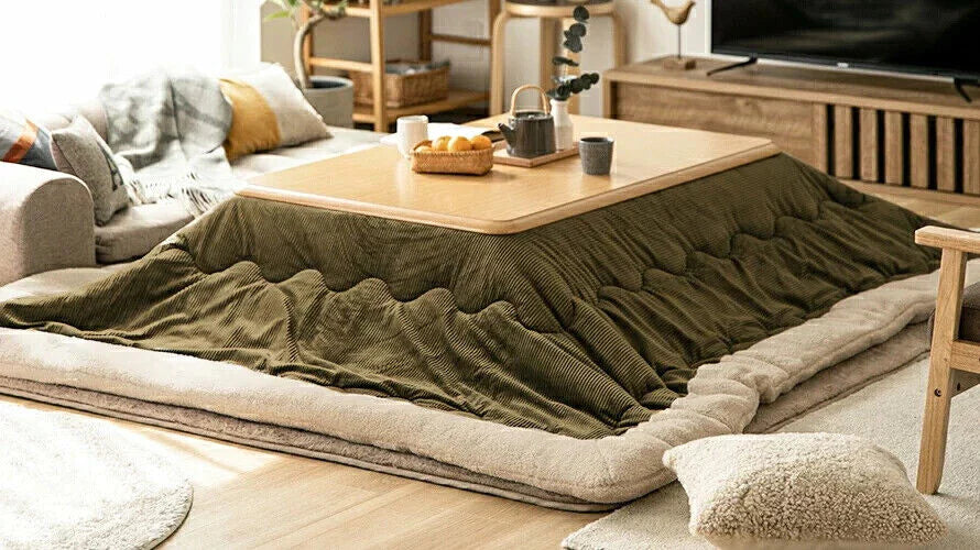 Corduroy Green Kotatsu Table